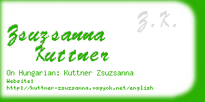 zsuzsanna kuttner business card